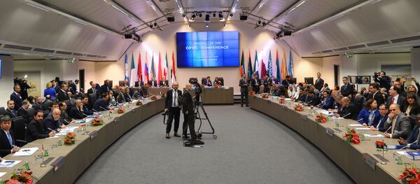 A meeting of the Organization of the Petroleum Exporting Countries (OPEC) in Vienna. File photo A meeting of the Organization of the Petroleum Exporting Countries (OPEC) in Vienna. File photo - Sputnik International