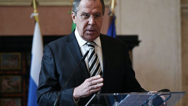Russian Foreign Minister Sergei Lavrov during a news conference in Rome following talks with his Italian counterpart Paolo Gentiloni - Sputnik International