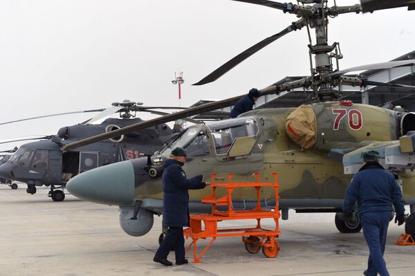 Get to the Choppa!!! Russia's New Squadron of Lethal Ka-52 Alligator Gunships - Sputnik International