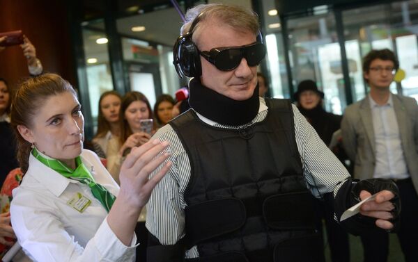Herman Gref, president and Chairman of Executive Board at Sberbank of Russia, during the launch of a project to adapt the bank's services and products to physically challenged people - Sputnik International