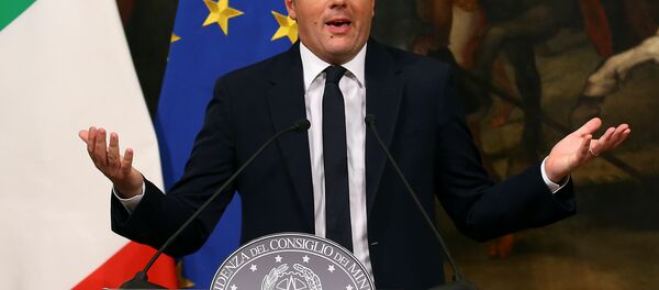 Italian Prime Minister Matteo Renzi speaks during a media conference after a referendum on constitutional reform at Chigi palace in Rome, Italy, December 5, 2016. - Sputnik International