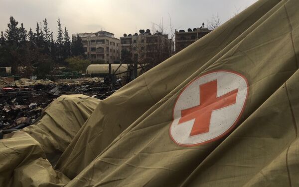 Militants shelled a mobile Russian hospital in Aleppo, killing a female paramedic and wounding two doctors. - Sputnik International