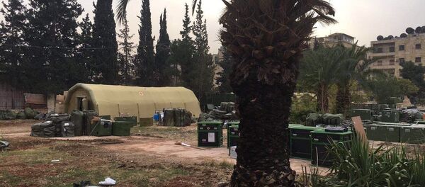 Russian defense ministry's mobile hospital in Aleppo comes under gunfire attack - Sputnik International