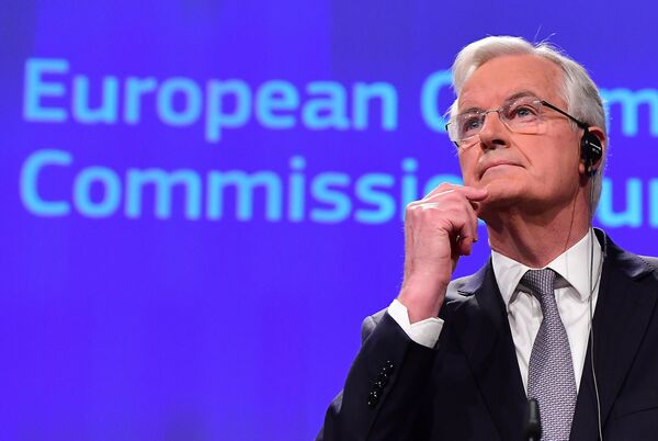 European Union's Chief Brexit Negotiator, French Michel Barnier, in charge of the preparation and conduct of the negotiations with Britain under article 50 of the Treaty on European Union (TEU) speaks during a press conference on December 6, 2016, at the European Commission in Brussells. - Sputnik International