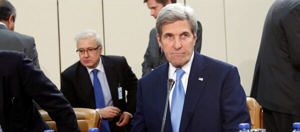 US Secretary of State John Kerry attends a meeting of NATO foreign ministers at the Alliance headquarters in Brussels, Belgium, December 6, 2016. - Sputnik International