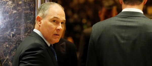 Scott Pruitt Attorney General of Oklahoma arrives to meet with U.S. President-elect Donald Trump at Trump Tower in Manhattan, New York City, U.S - Sputnik International