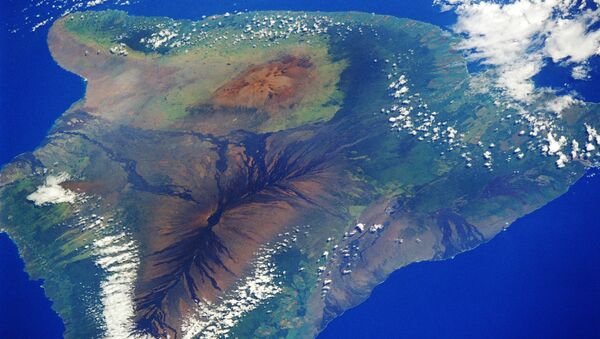 Satellite picture of the island of Hawaii - Sputnik International