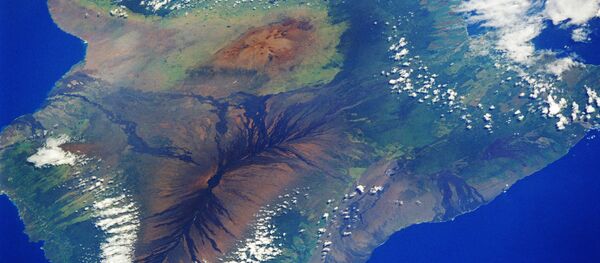 Satellite picture of the island of Hawaii - Sputnik International