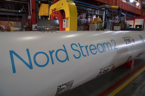 Pipes for the construction of the Nord Stream 2 pipeline - Sputnik International