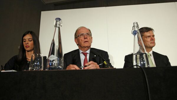 Lawyer Richard McLaren (C) delivers his second and final part of a report for the World Anti-Doping Agency (WADA), at a news conference in London, Britain December 9, 2016. - Sputnik International