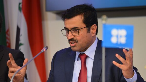 Qatari Energy Minister Mohammed Saleh Al Sada at the news conference following the OPEC meeting in Vienna - Sputnik International