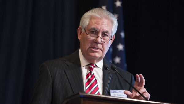 ExxonMobil CEO Rex Tillerson delivers remarks on the release of a report by the National Petroleum Council on oil drilling in the Arctic, on Friday, March 27, 2015, in Washington - Sputnik International