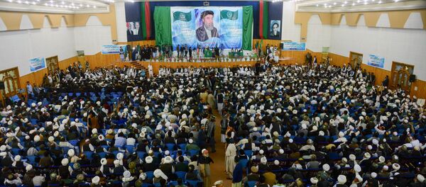 Supporters of Gulbuddin Hekmatyar, the leader of Hizb-i-Islami, attend a gathering in Herat on October 5, 2016 Supporters of Gulbuddin Hekmatyar, the leader of Hizb-i-Islami, attend a gathering in Herat on October 5, 2016 - Sputnik International