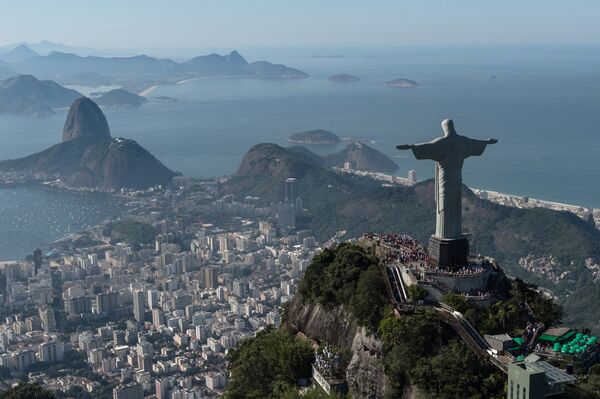 Aerial view of Christ the Redeemer statue, in Rio de Janeiro, Brazil, taken on June 26, 2014 Aerial view of Christ the Redeemer statue, in Rio de Janeiro, Brazil, taken on June 26, 2014 - Sputnik International