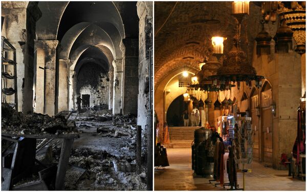 Scars of the War Torn Aleppo: Before and After - Sputnik International