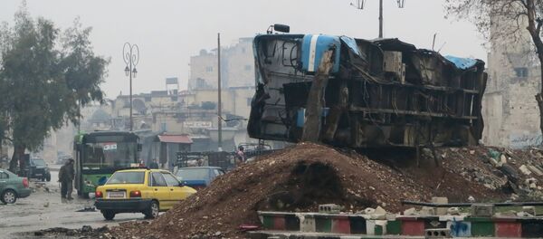 A liberated district in eastern Aleppo - Sputnik International