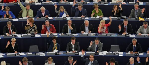 Members of the European Parliament take part in a voting session at the European Parliament in Strasbourg, France, December 14, 2016. Members of the European Parliament take part in a voting session at the European Parliament in Strasbourg, France, December 14, 2016. - Sputnik International