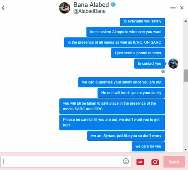 Twitter conversation between Maytham Al Ashkar and al-Abed's account Twitter conversation between Maytham Al Ashkar and al-Abed's account - Sputnik International