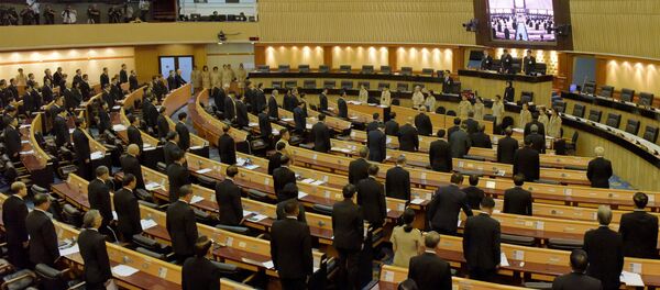 A general view of parliamentarian meeting at Parliament House in Bangkok. (File) A general view of parliamentarian meeting at Parliament House in Bangkok. (File) - Sputnik International
