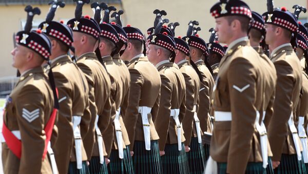 Soldiers of the 4th Battalion The Royal Regiment of Scotland - Sputnik International