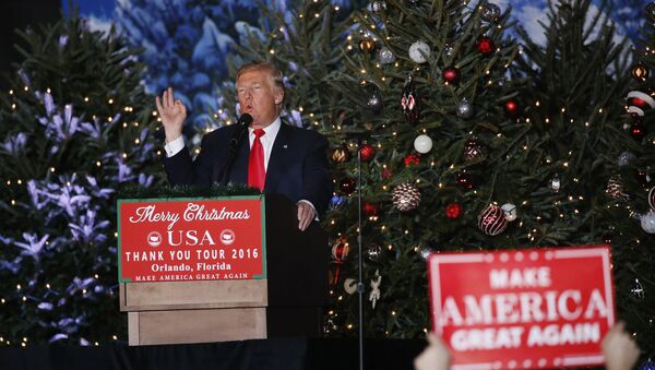 U.S. President-elect Donald Trump speaks during a USA Thank You Tour event in Orlando, Florida, U.S., December 16, 2016. - Sputnik International