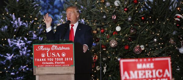 U.S. President-elect Donald Trump speaks during a USA Thank You Tour event in Orlando, Florida, U.S., December 16, 2016. - Sputnik International