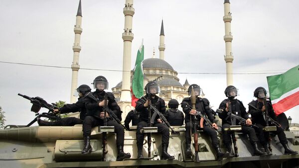 Chechen security forces (File) - Sputnik International