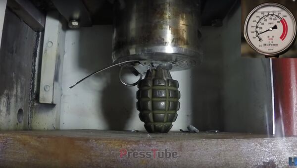 2 Grenades (Inert) | Hydraulic Press | Pressure Gauge - Sputnik International