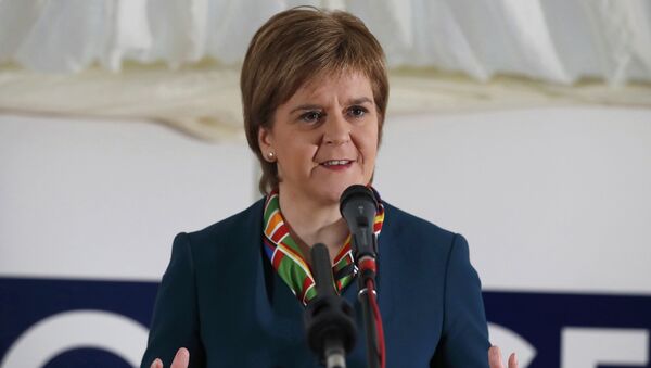 Scotland's First Minister Nicola Sturgeon attends the completion of a 330 million pound deal to buy Britain's last remaining Aluminium smelter in Fort William Lochaber Scotland, Britain December 19, 2016 - Sputnik International