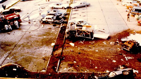 Aftermath of the 1981 Red Army Faction bombing of U.S. Air Forces Europe headquarters at Ramstein Air Base, Germany - Sputnik International
