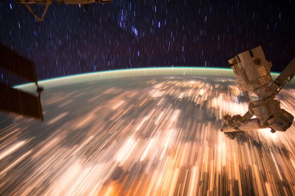 A photo of the Earth taken from the International Space Station using a long exposure - Sputnik International