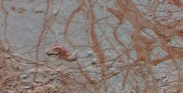 Icy surface of Jupiter's moon Europa - Sputnik International