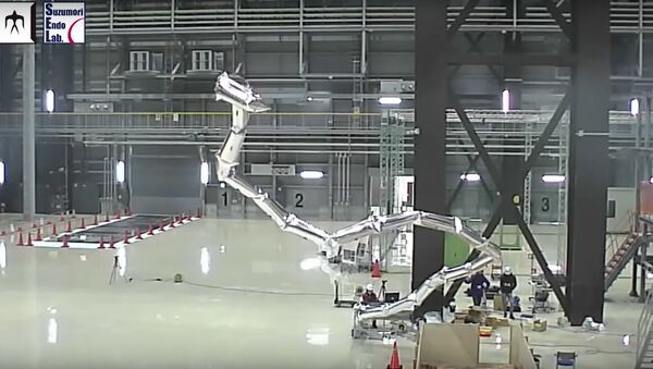 20m Super Long Robot Arm - Giacometti Arm with Balloon Body - Sputnik International