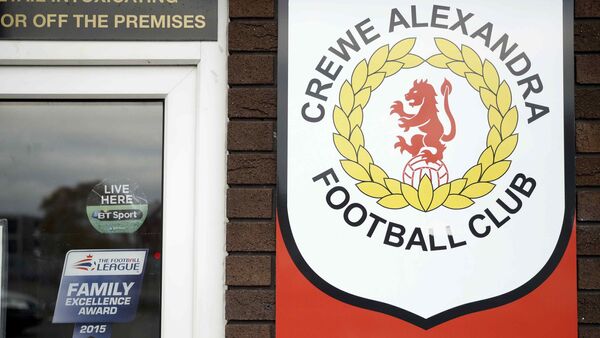 Signs are seen at the Crewe Alexandra Football Club ground in Crewe, Britain November 27, 2016 - Sputnik International