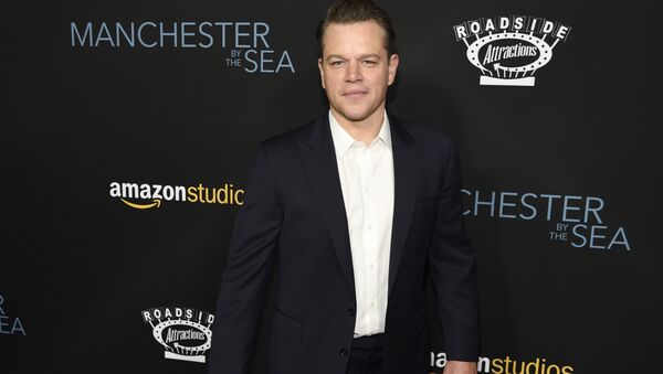 Matt Damon, producer of Manchester by the Sea, poses at the premiere of the film at the Samuel Goldwyn Theater in Beverly Hills, Calif - Sputnik International