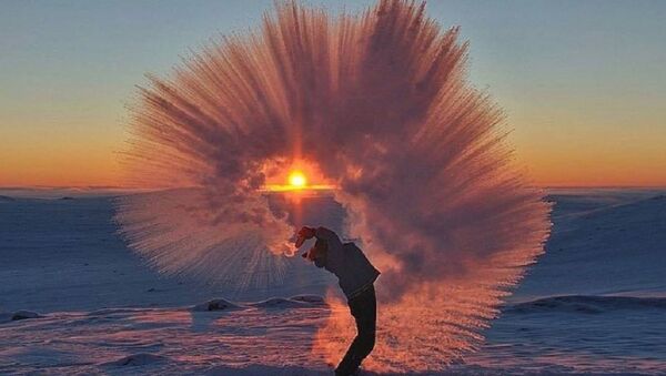 Boiling water in the cold - Sputnik International