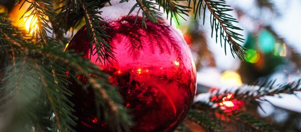 Christmas tree decorations at the GUM-Fair on the Red Square in Moscow Christmas tree decorations at the GUM-Fair on the Red Square in Moscow - Sputnik International
