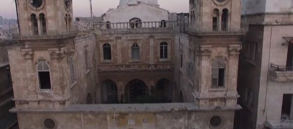 Aleppo's Saint Elias Cathedral Drone Footage Aleppo's Saint Elias Cathedral Drone Footage - Sputnik International