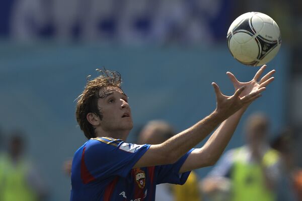 CSKA player Mario Fernandez in the Russian Football Premier League 29th round match between PFC CSKA Moscow and FC Kuban Krasnodar. (File) CSKA player Mario Fernandez in the Russian Football Premier League 29th round match between PFC CSKA Moscow and FC Kuban Krasnodar. (File) - Sputnik International