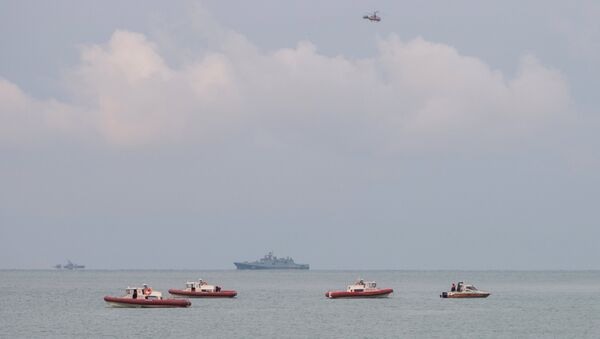 A search operation near the Black Sea coast where a Tu-154 plane of the Russian Ministry of Defense crashed near Sochi - Sputnik International