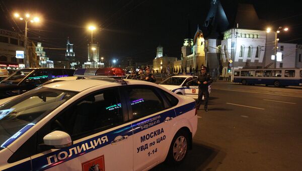 Law enforcement officers on Komsomolskaya Square. File photo - Sputnik International