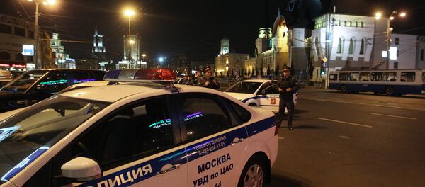Law enforcement officers on Komsomolskaya Square. File photo - Sputnik International