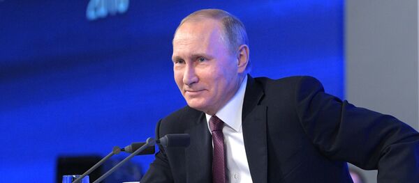 President Vladimir Putin’s 12th annual news conference President Vladimir Putin’s 12th annual news conference - Sputnik International