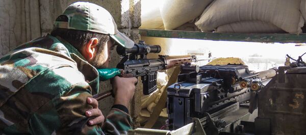 Syrian Army sniper on the eastern outskirts of the capital Damascus (File) - Sputnik International