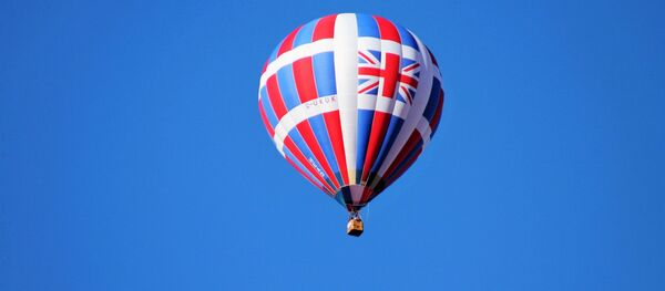Hot air balloon with the Union Jack Hot air balloon with the Union Jack - Sputnik International
