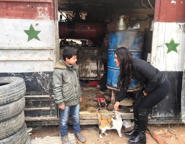Carla Ortiz in Syria - Sputnik International