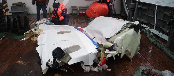 Retrieved wreckage of the Tu-154 aircraft which crashed into the Black Sea near Sochi - Sputnik International