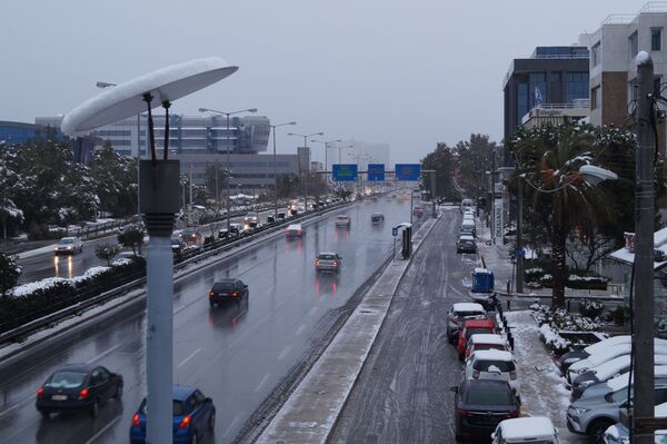 Snowfall in Athens - Sputnik International
