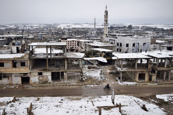 Snowfall in Homs Province - Sputnik International