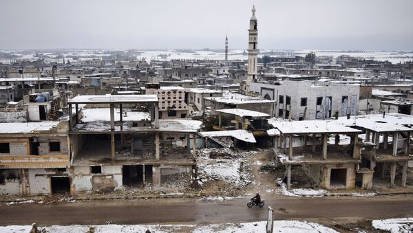 Snowfall in Homs Province - Sputnik International